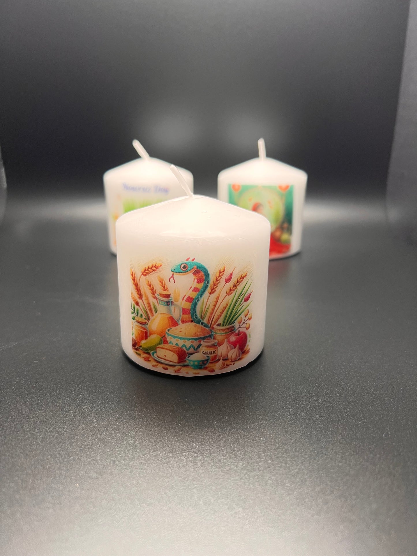 Persian new year candle (snake year)