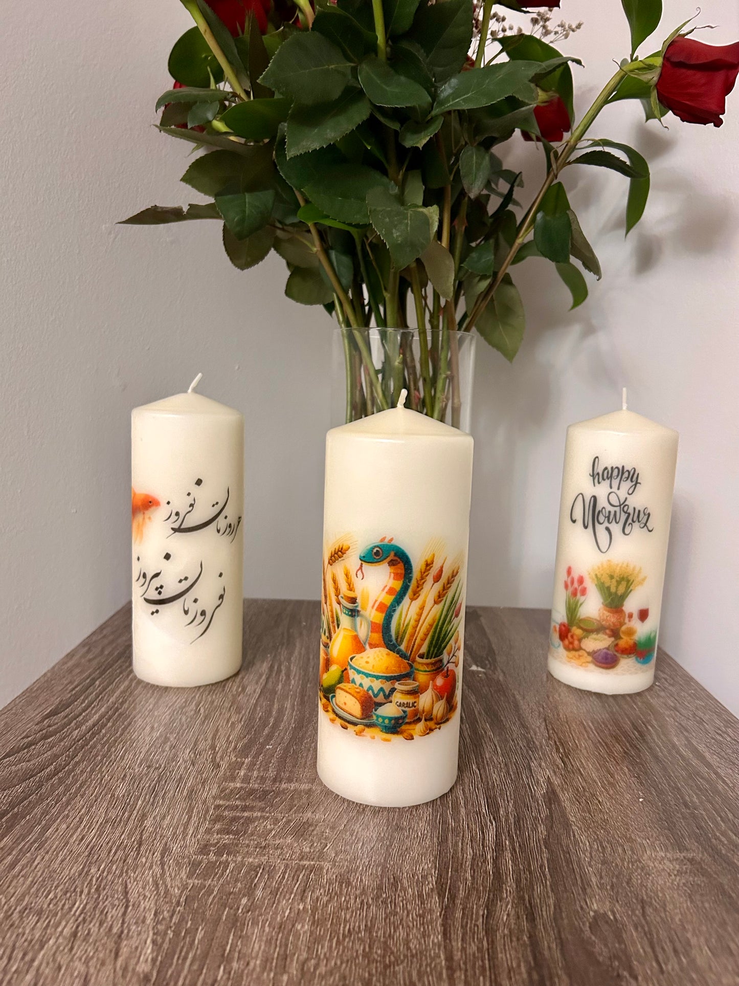 Persian new year candle (snake year)