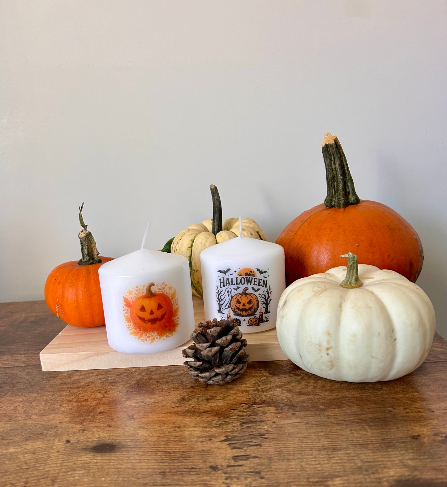 Pumpkin candle