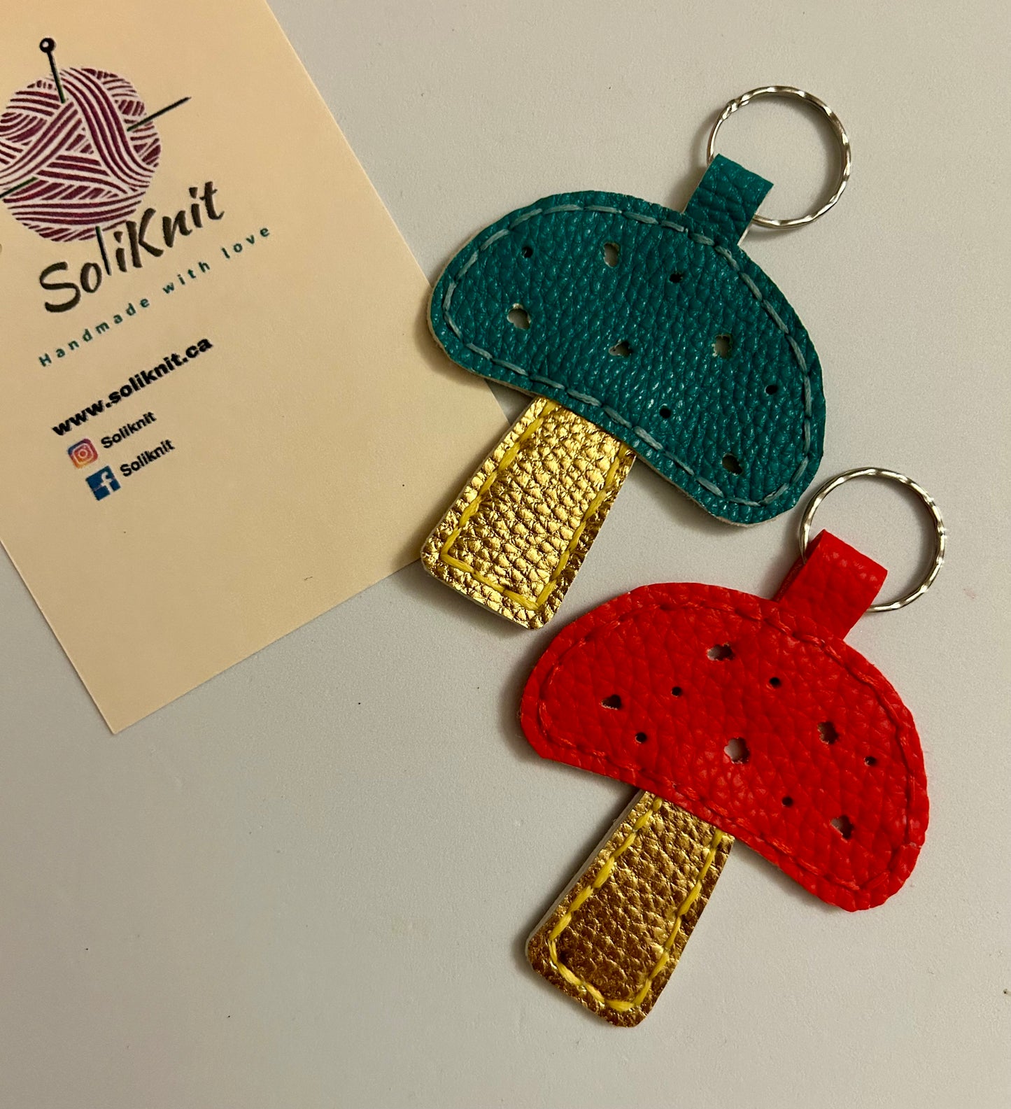 Mushroom keychain