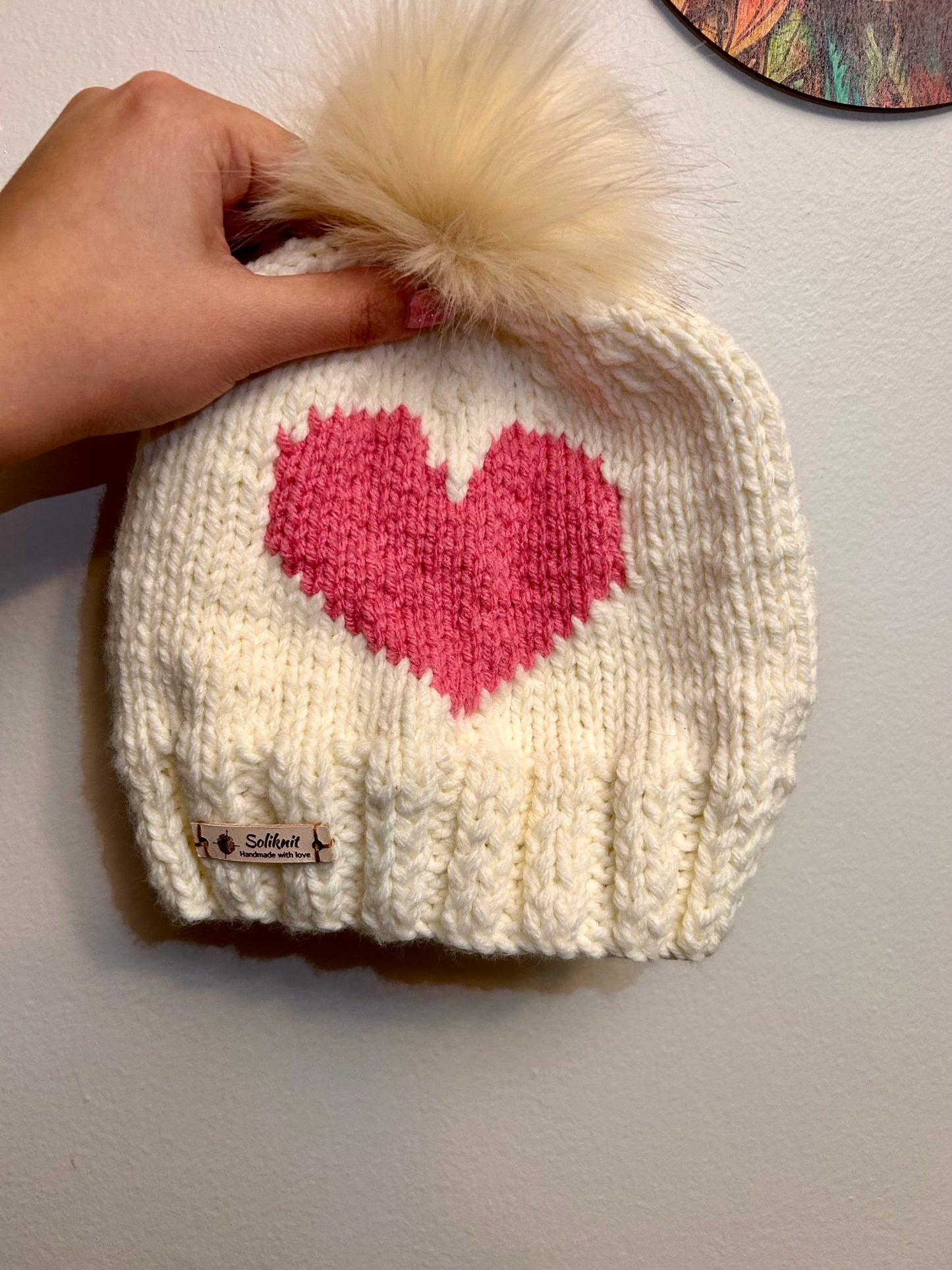 Hat and mittens set ( love )