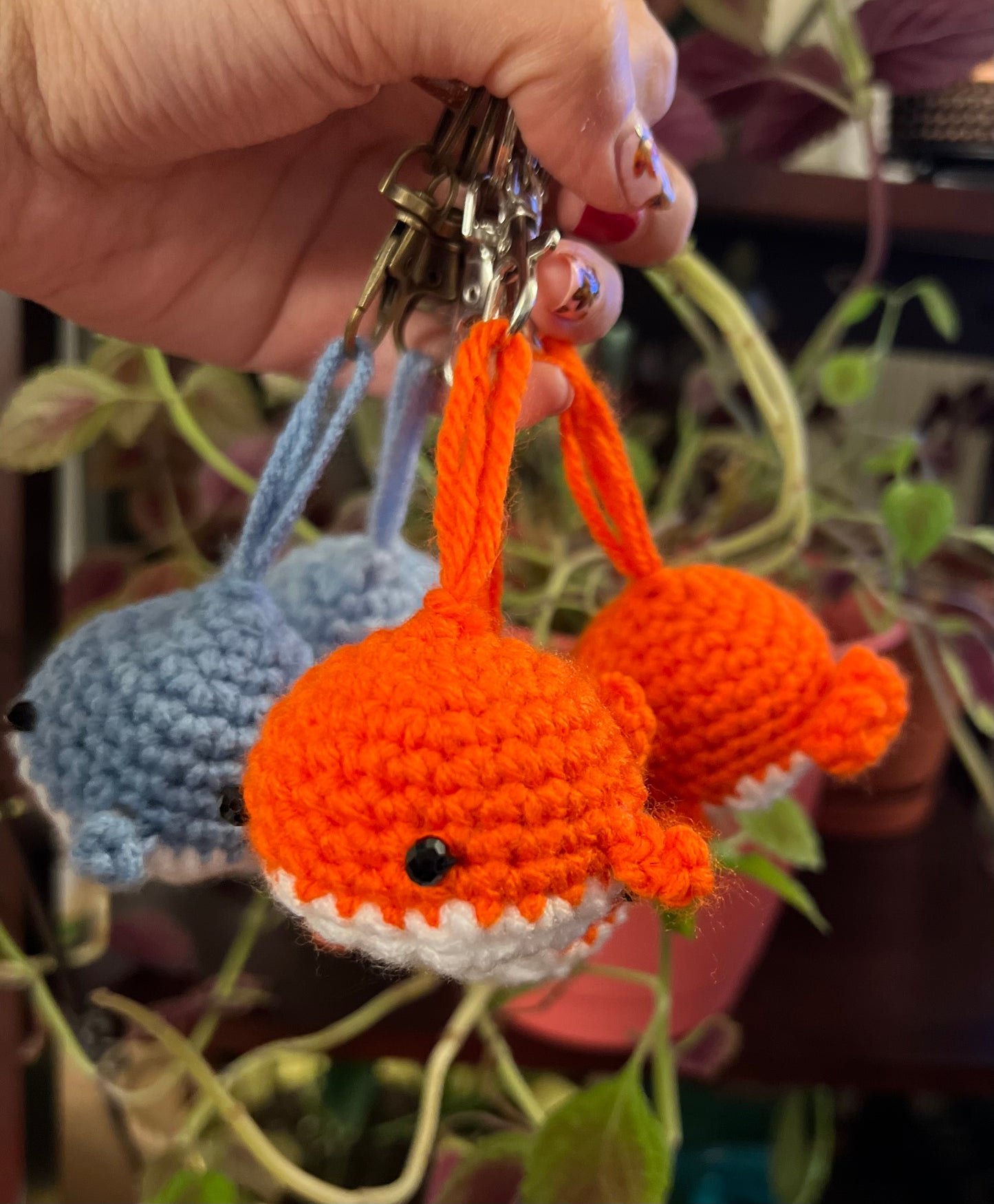 Whale keychain