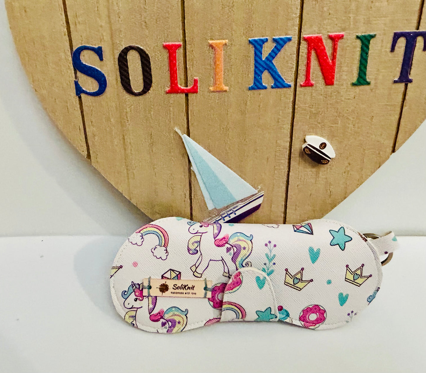 Leather Unicorn Glasses case
