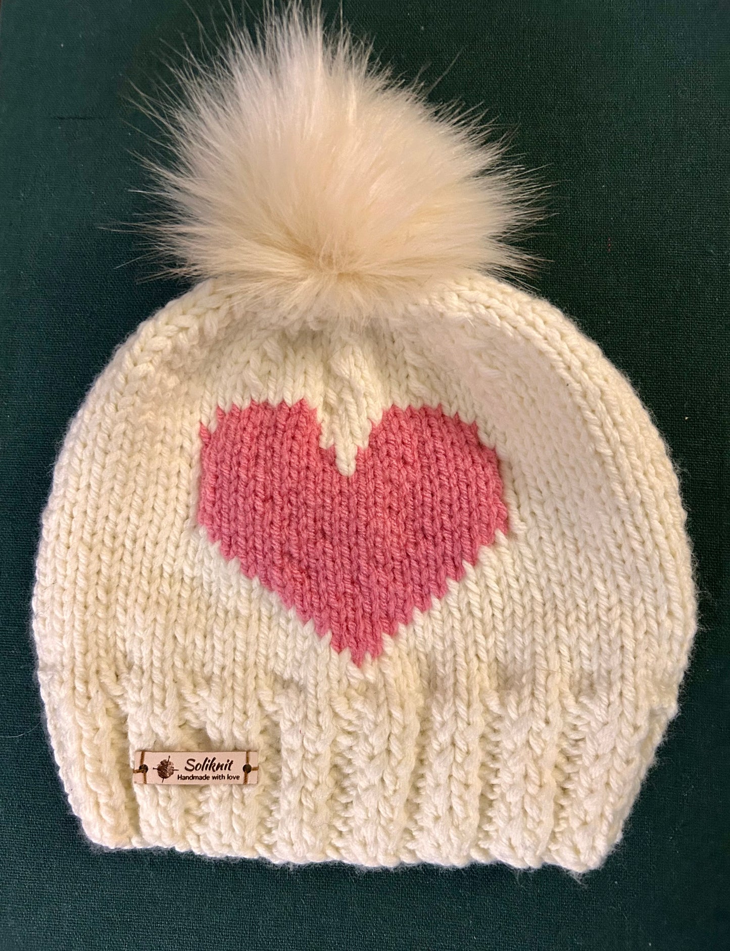 Hat and mittens set ( love )