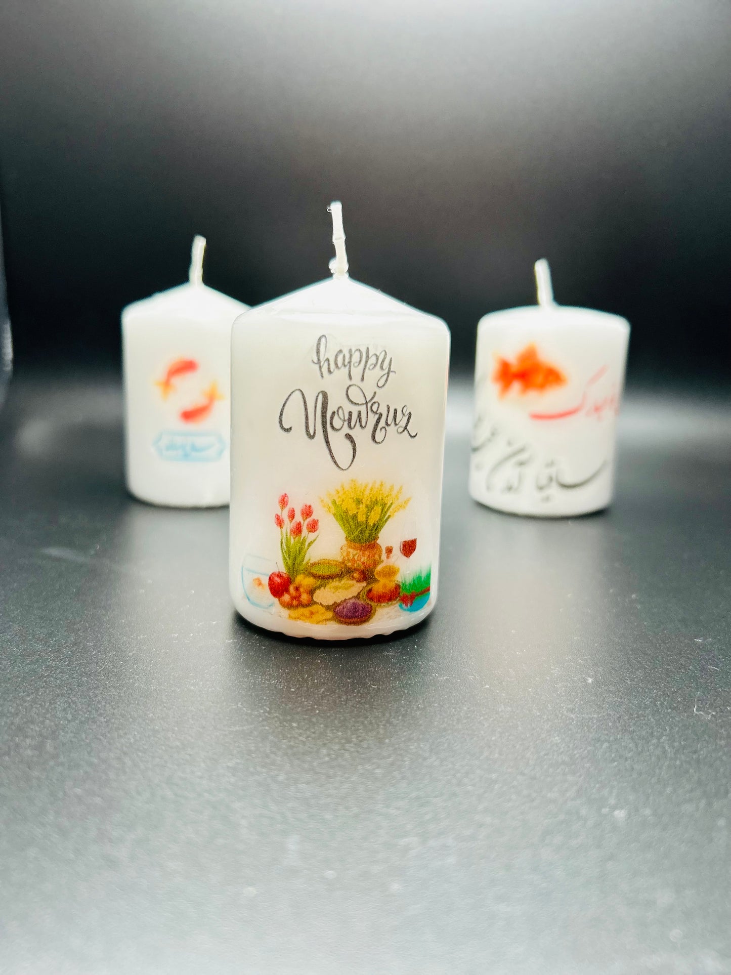 Persian new year candle (haftsin)