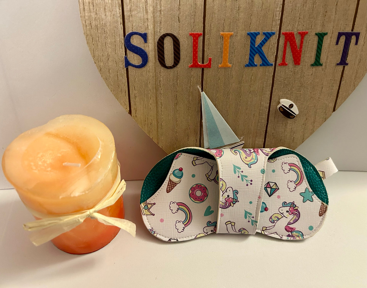 Leather Unicorn Glasses case