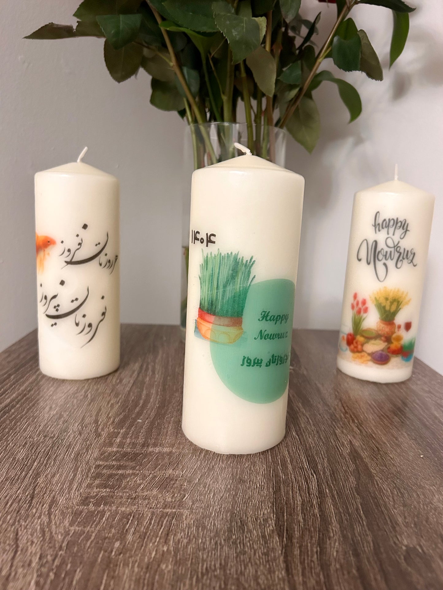 Persian new year candle (snake year)