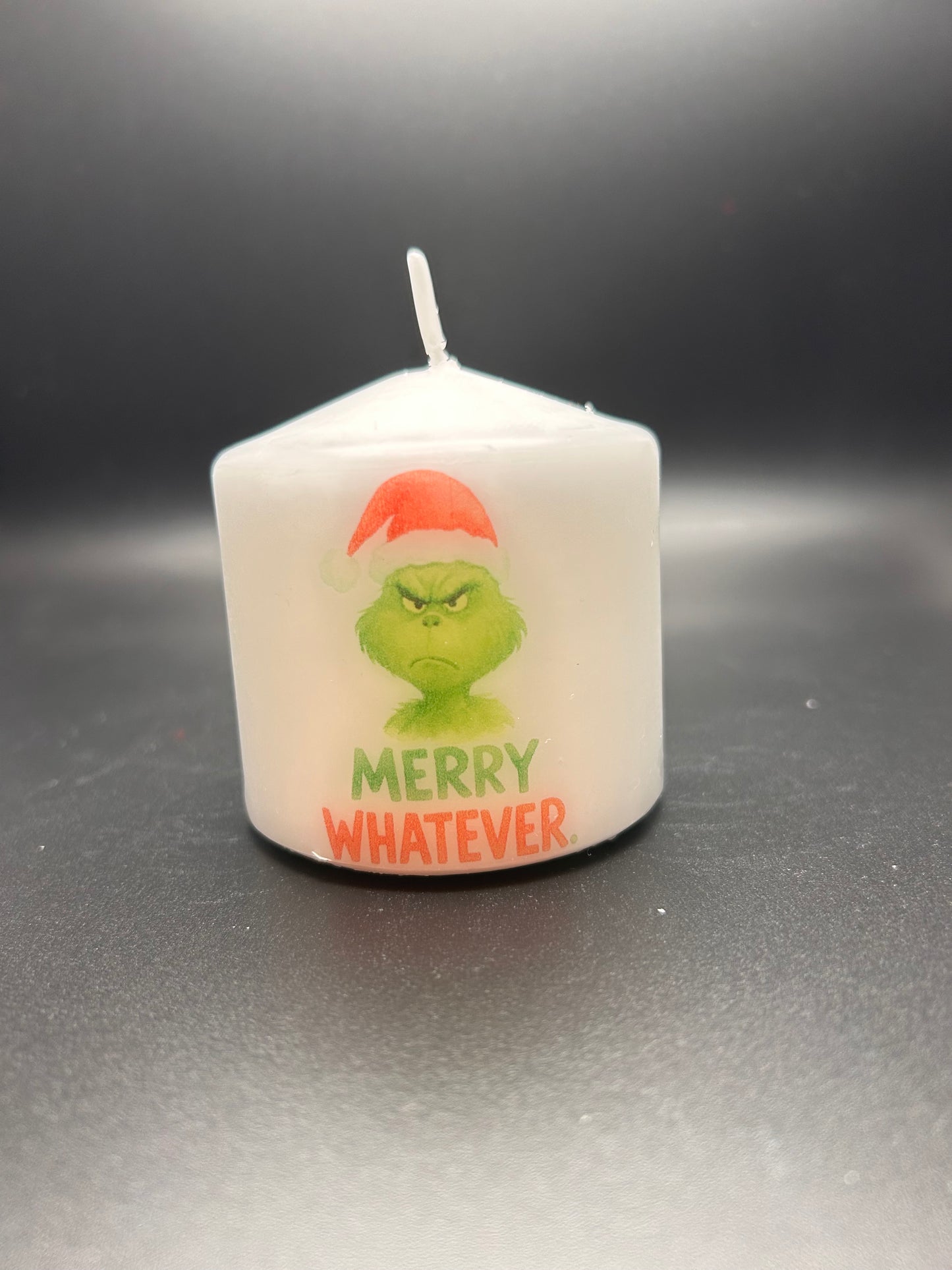 Christmas candle (Grinch)