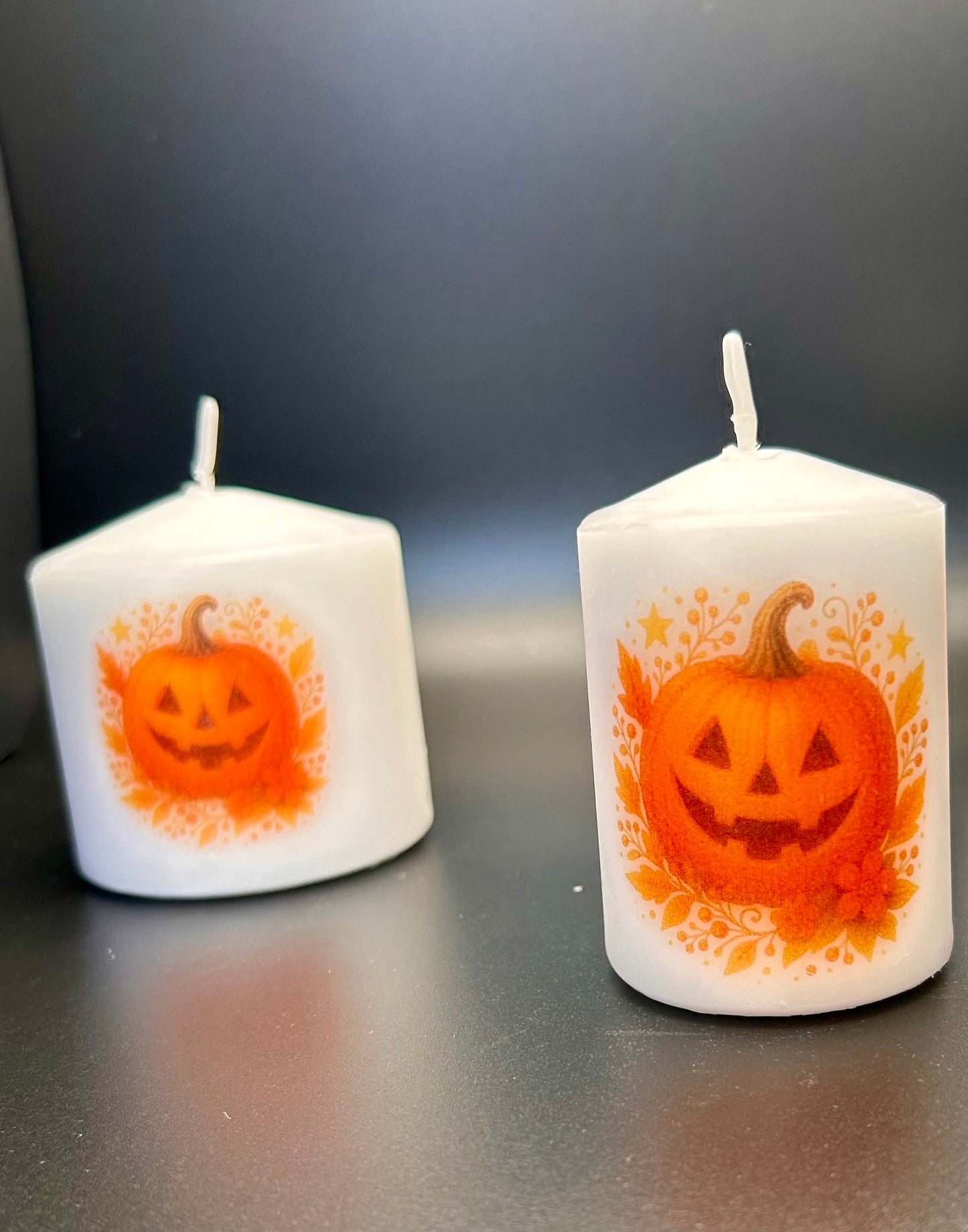 Pumpkin candle