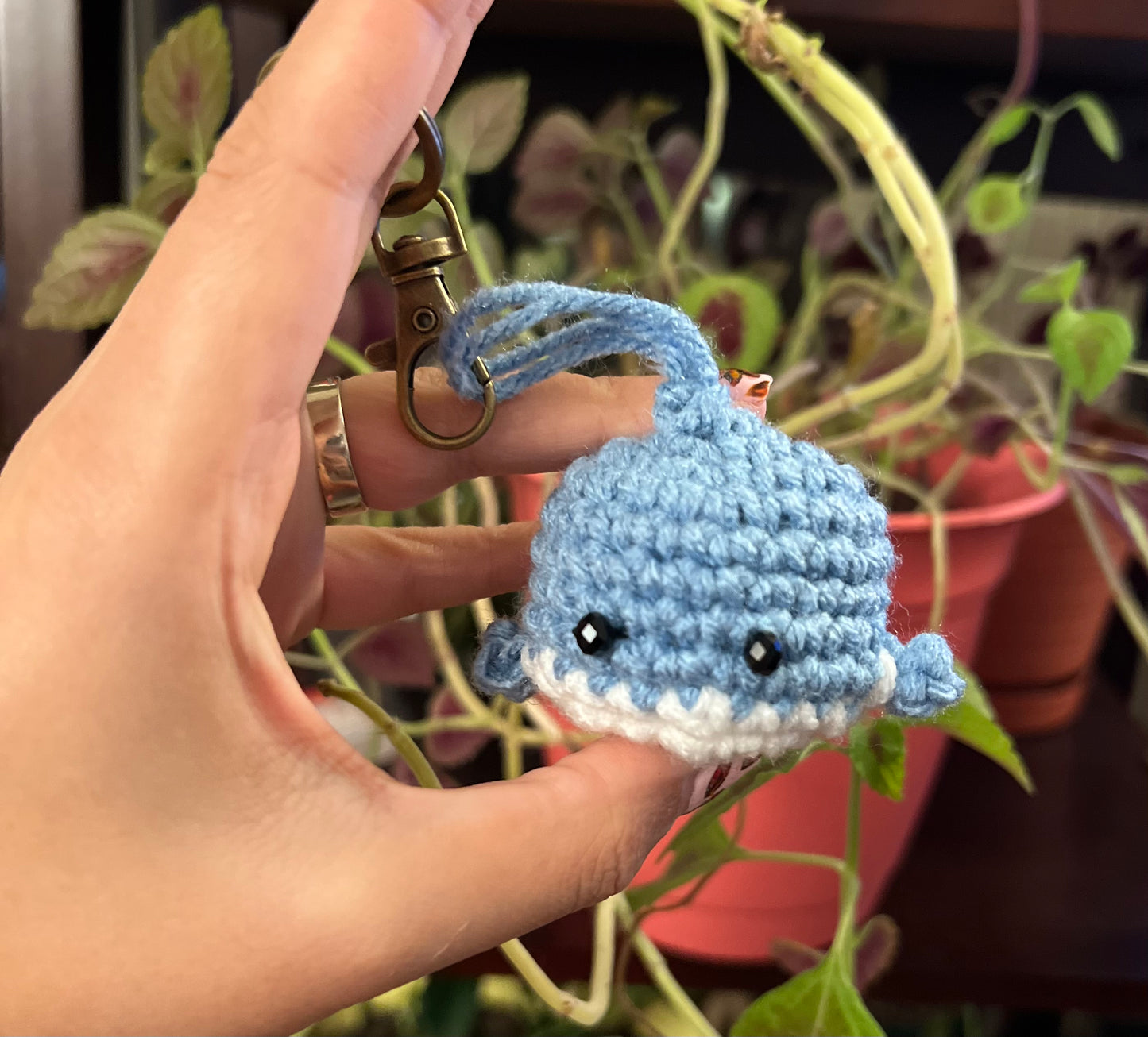 Whale keychain