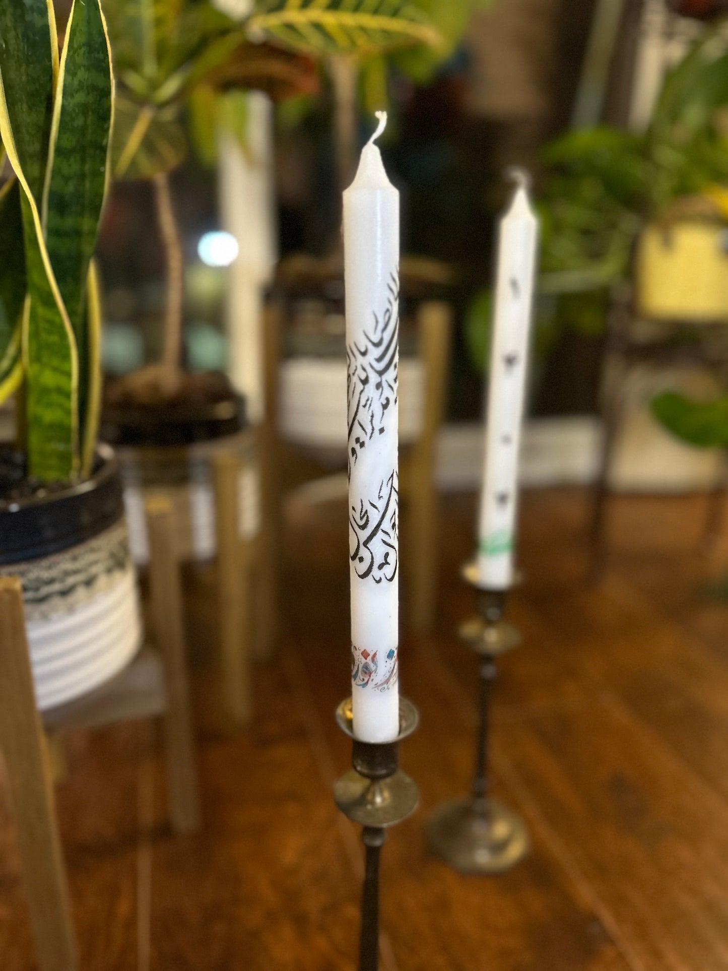 Persian new year long candle (ya moghalebal gholoob)