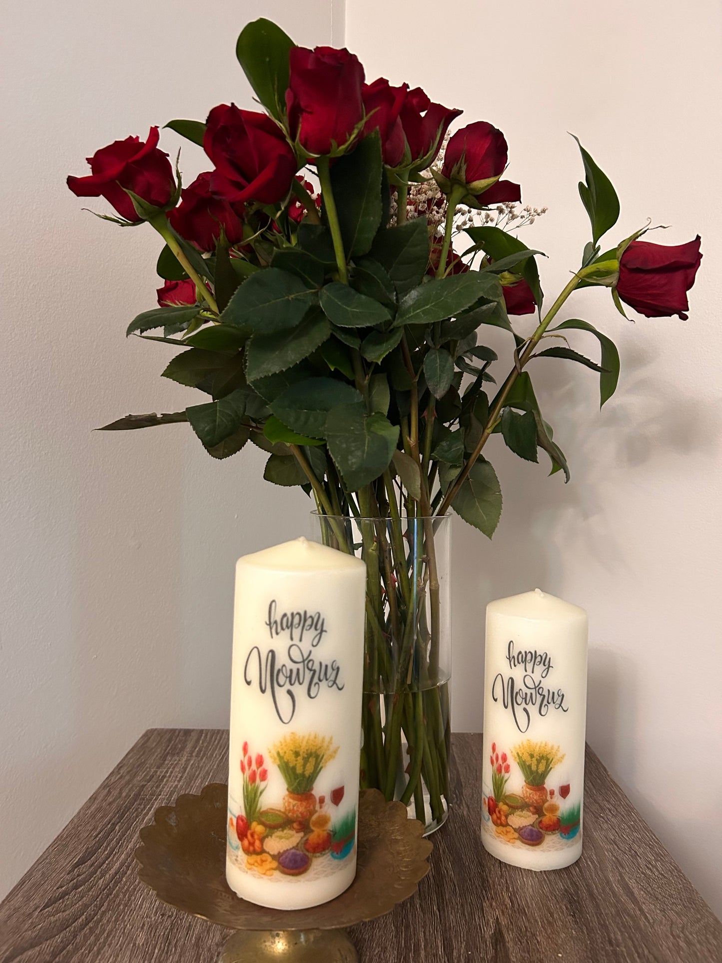Persian new year candle (haftsin)