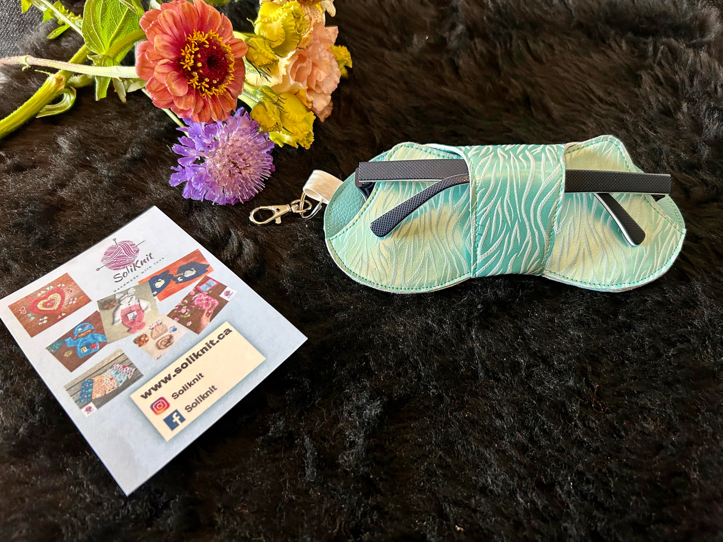 Leather seabreeze Glasses case