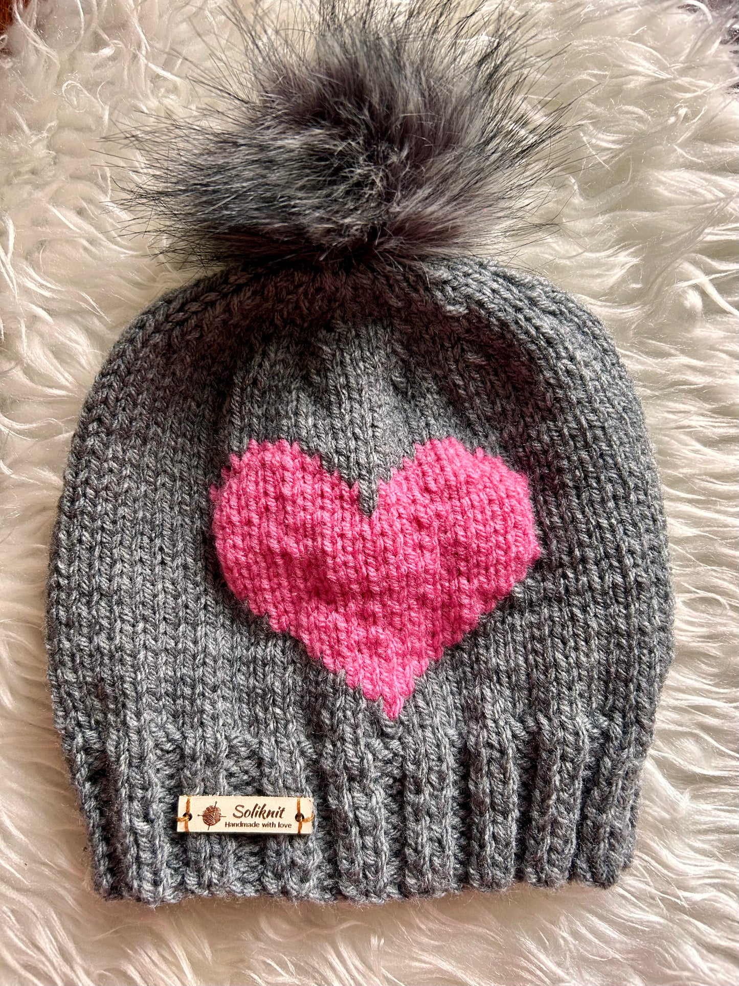 Hat and mittens set ( love )