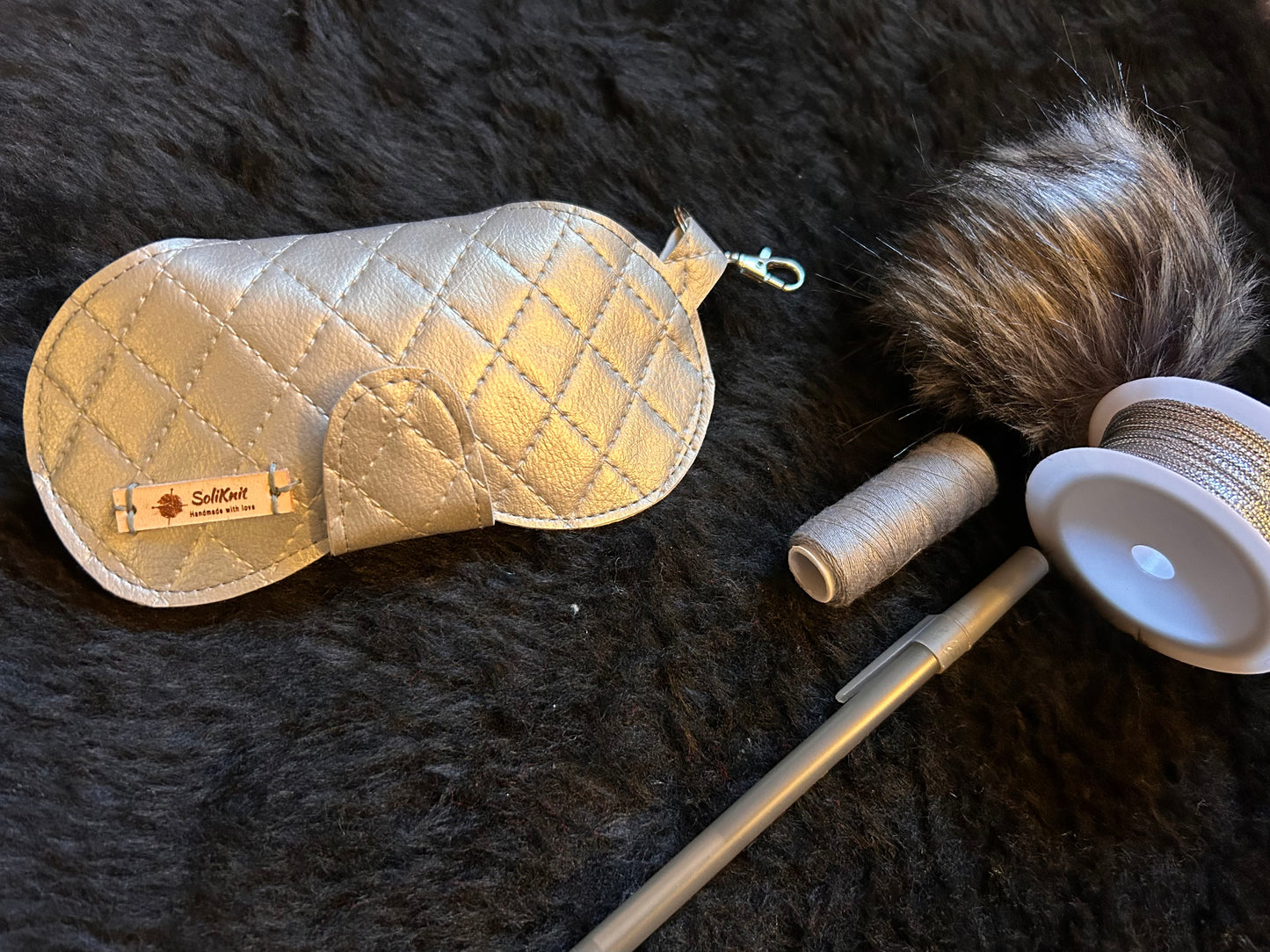 Leather Gray Glasses case