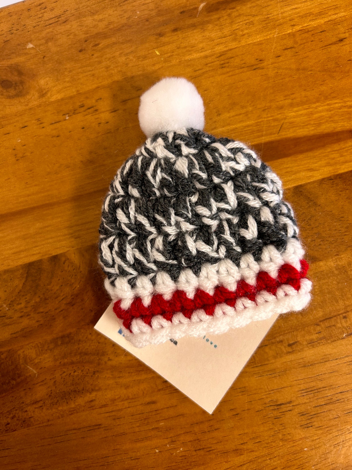 Sock monkey Hat ornament