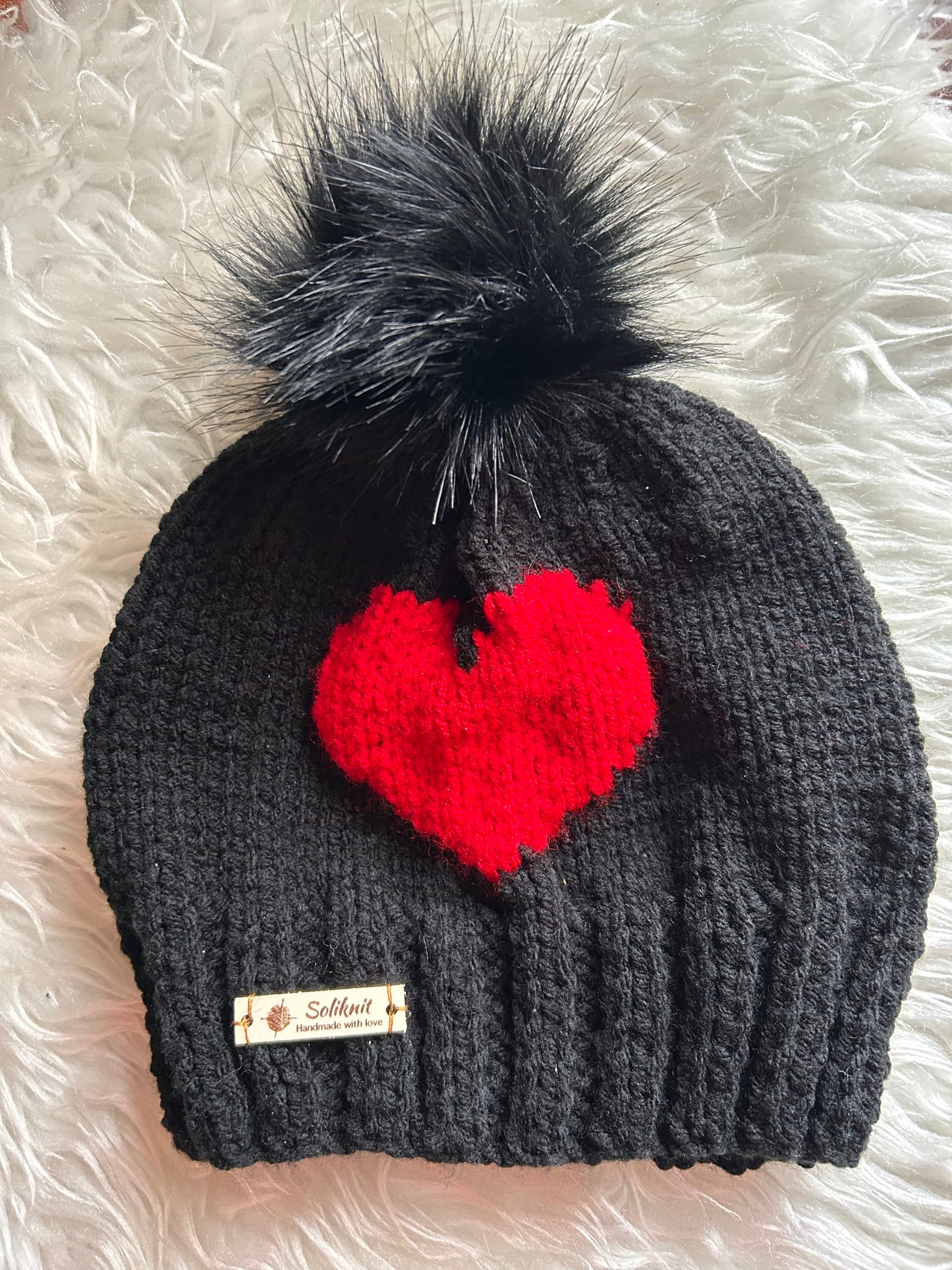 Hat and mittens set ( love )