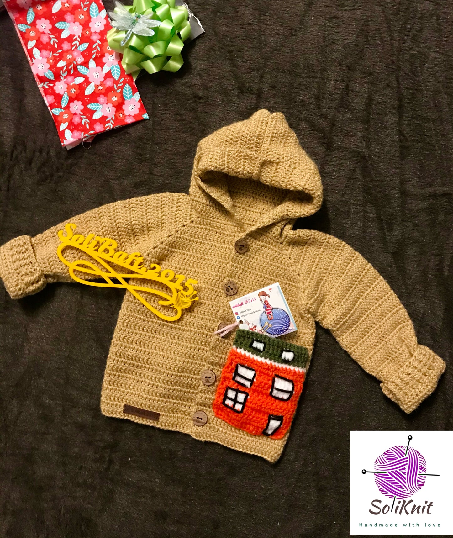 Colorful houses jacket