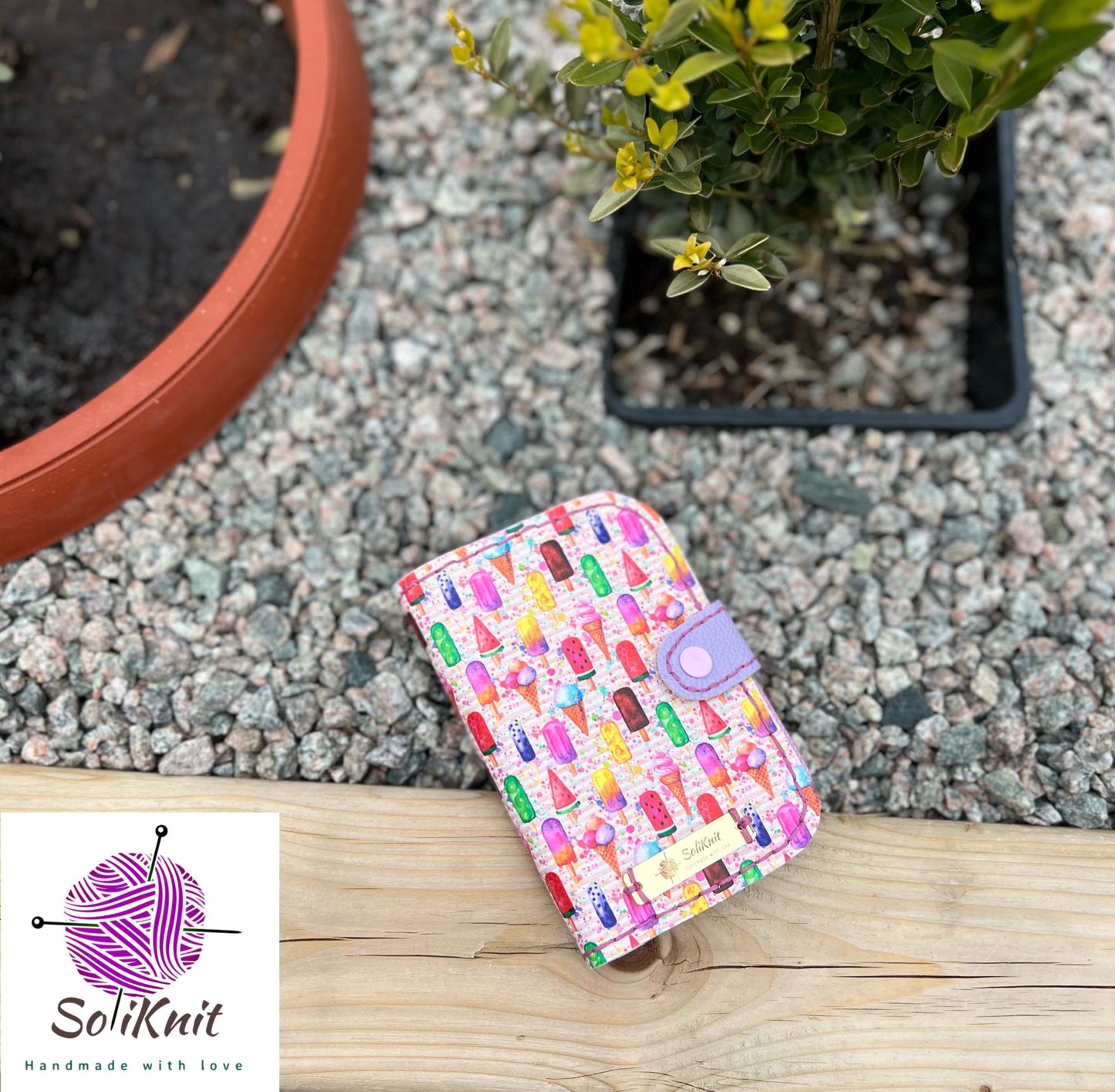 Wallet Card holder (ice cream)