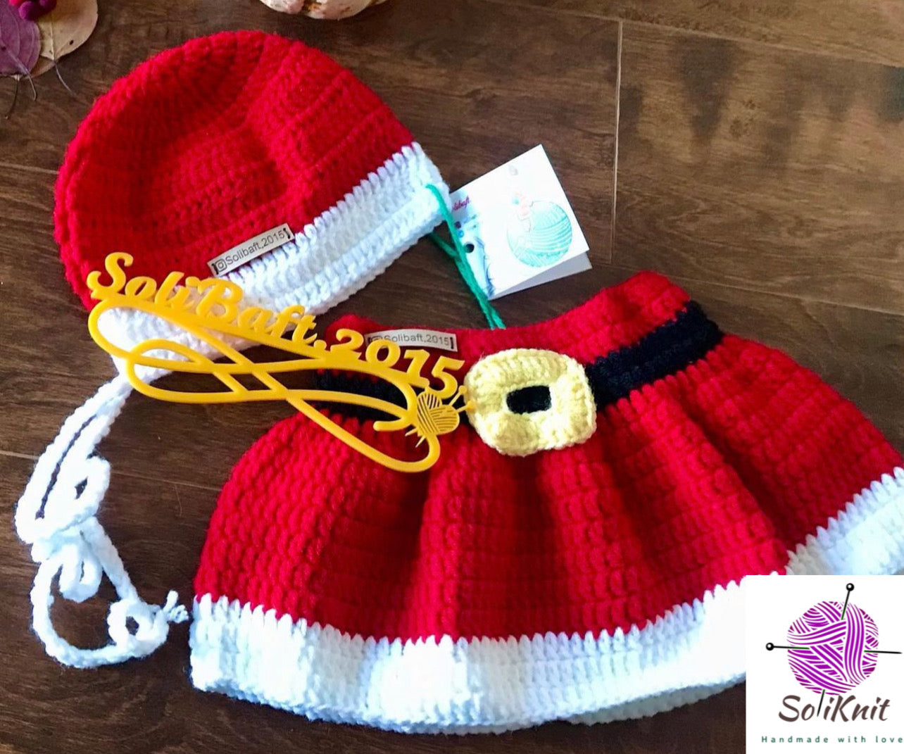 Christmas set( skirt and hat)