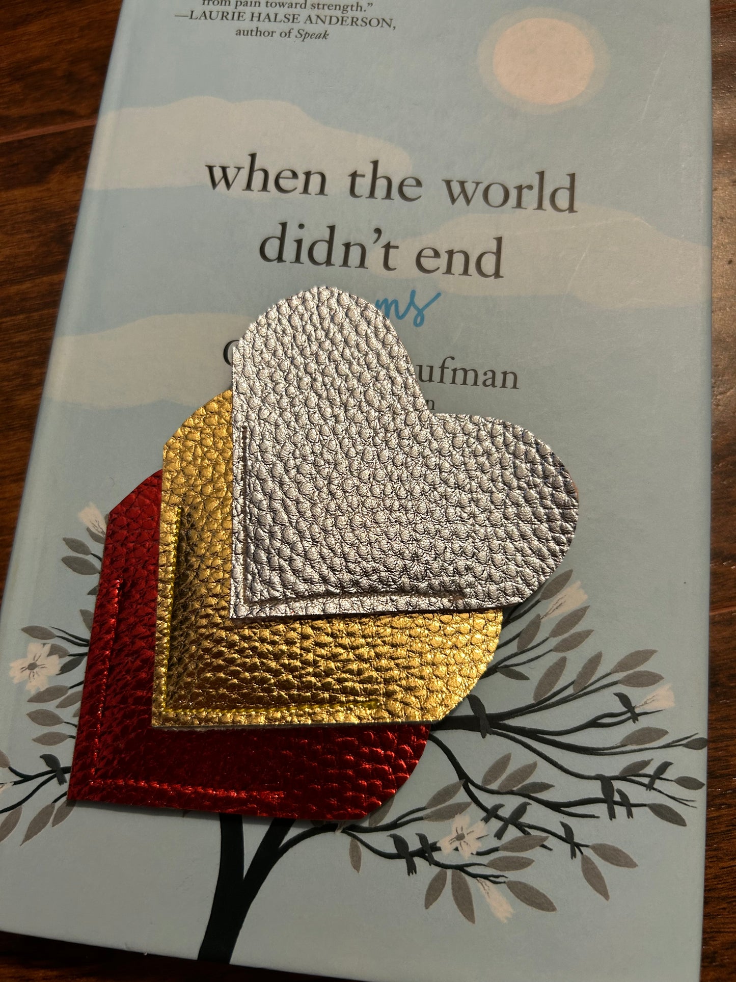 Corner heart bookmark