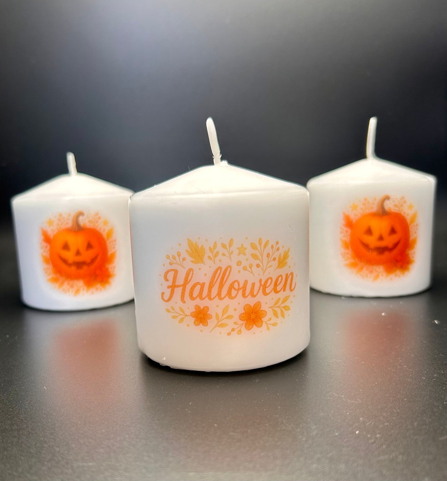 Pumpkin candle