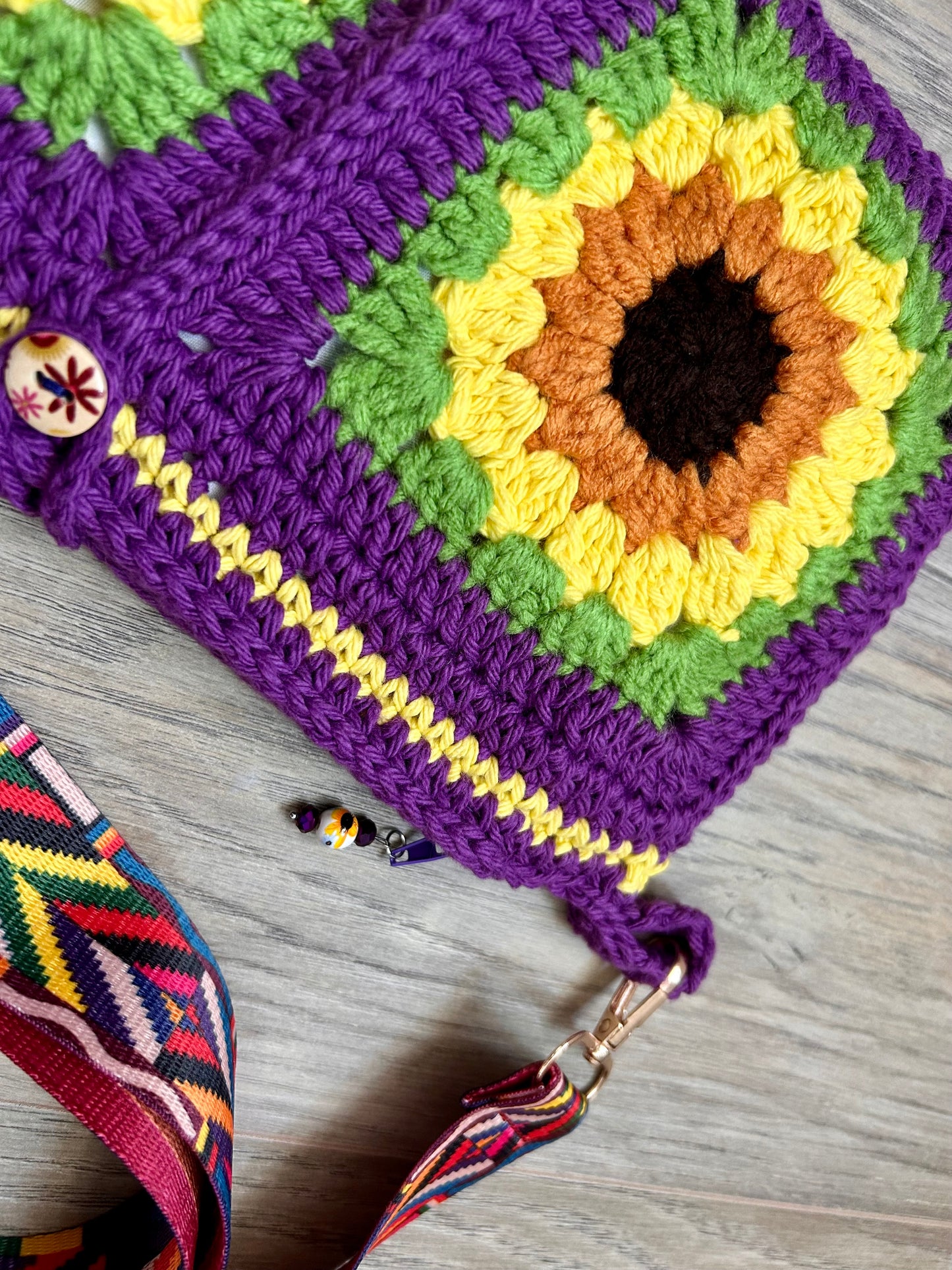 SunflowerCrochet handbag