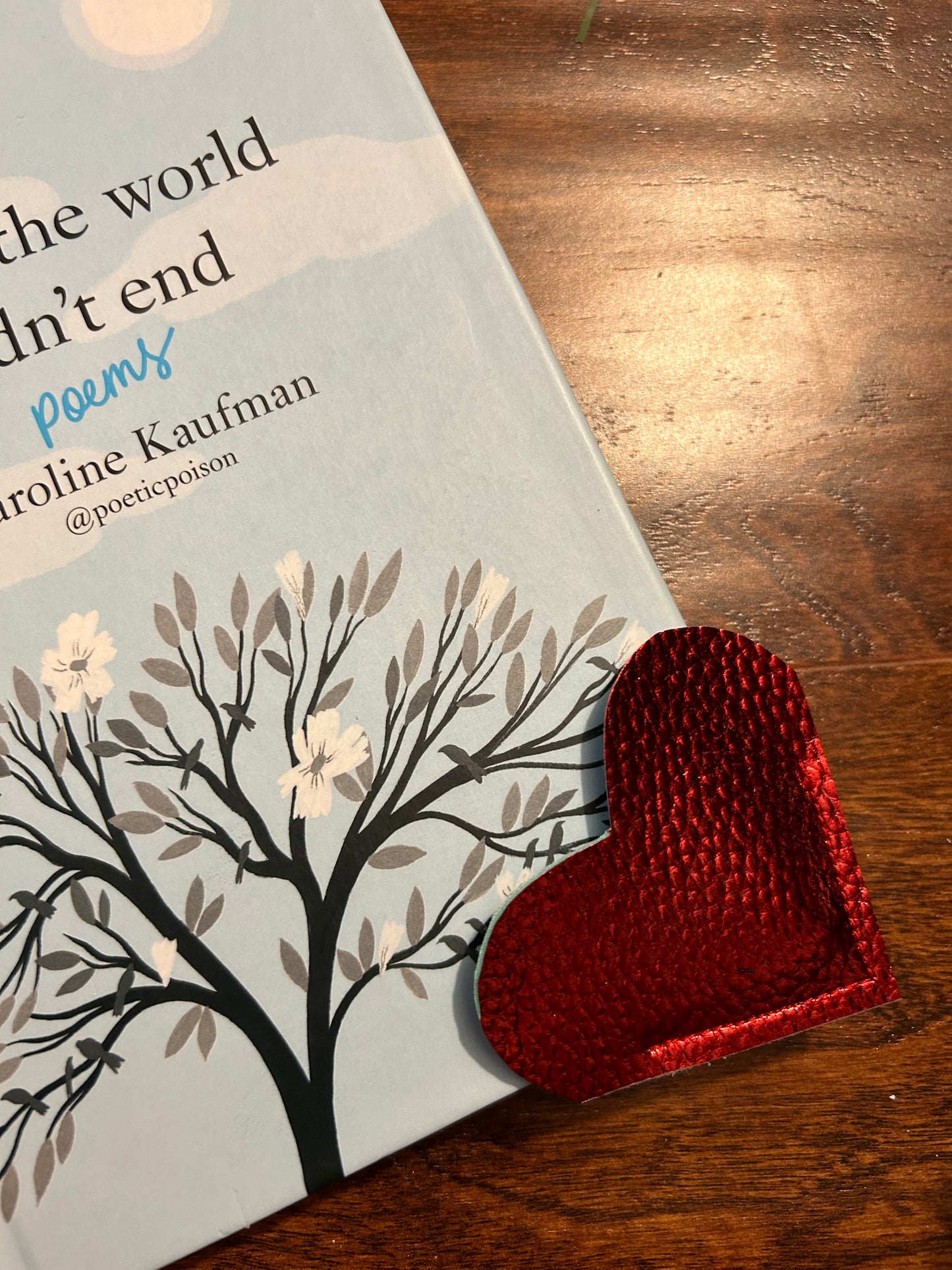 Corner heart bookmark