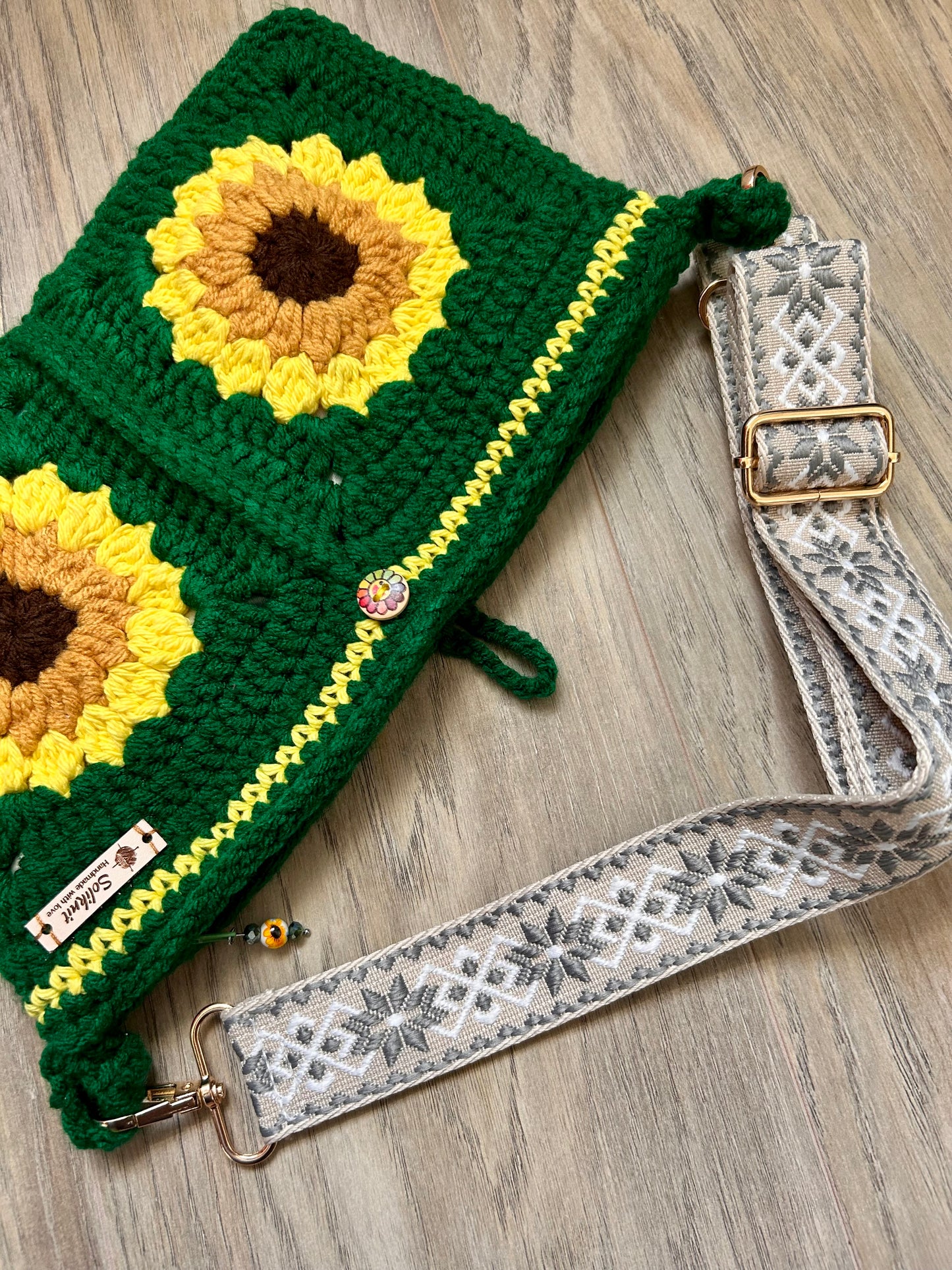 SunflowerCrochet handbag