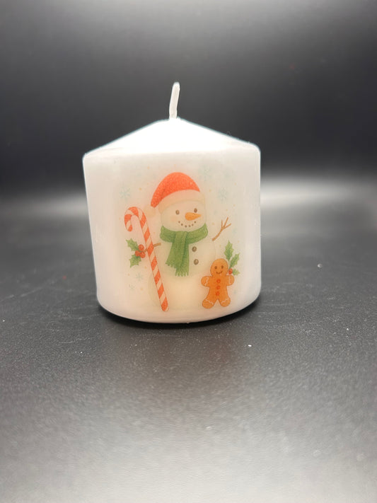 Christmas candle (Snowman)