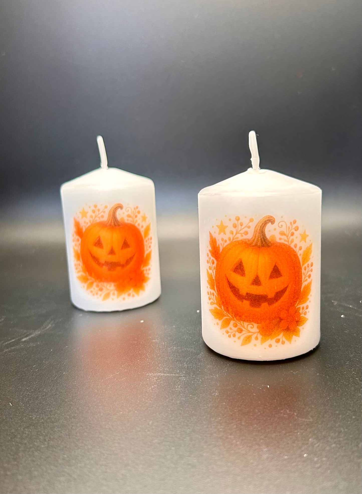 Pumpkin candle