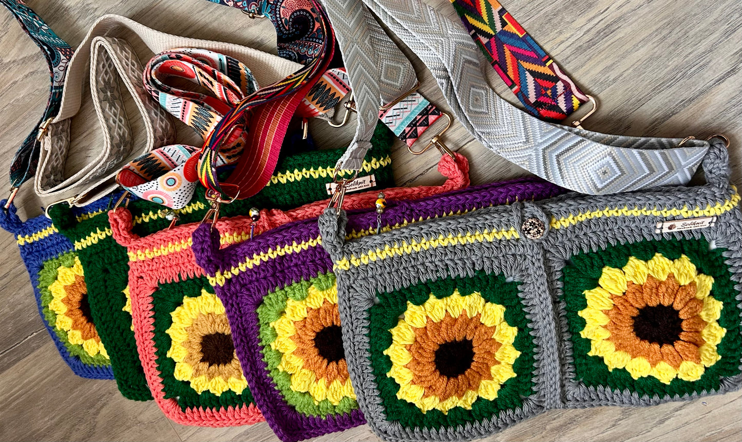 SunflowerCrochet handbag