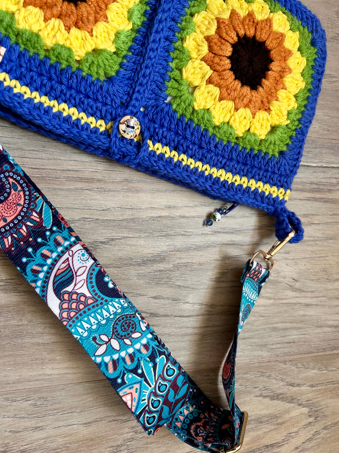 SunflowerCrochet handbag