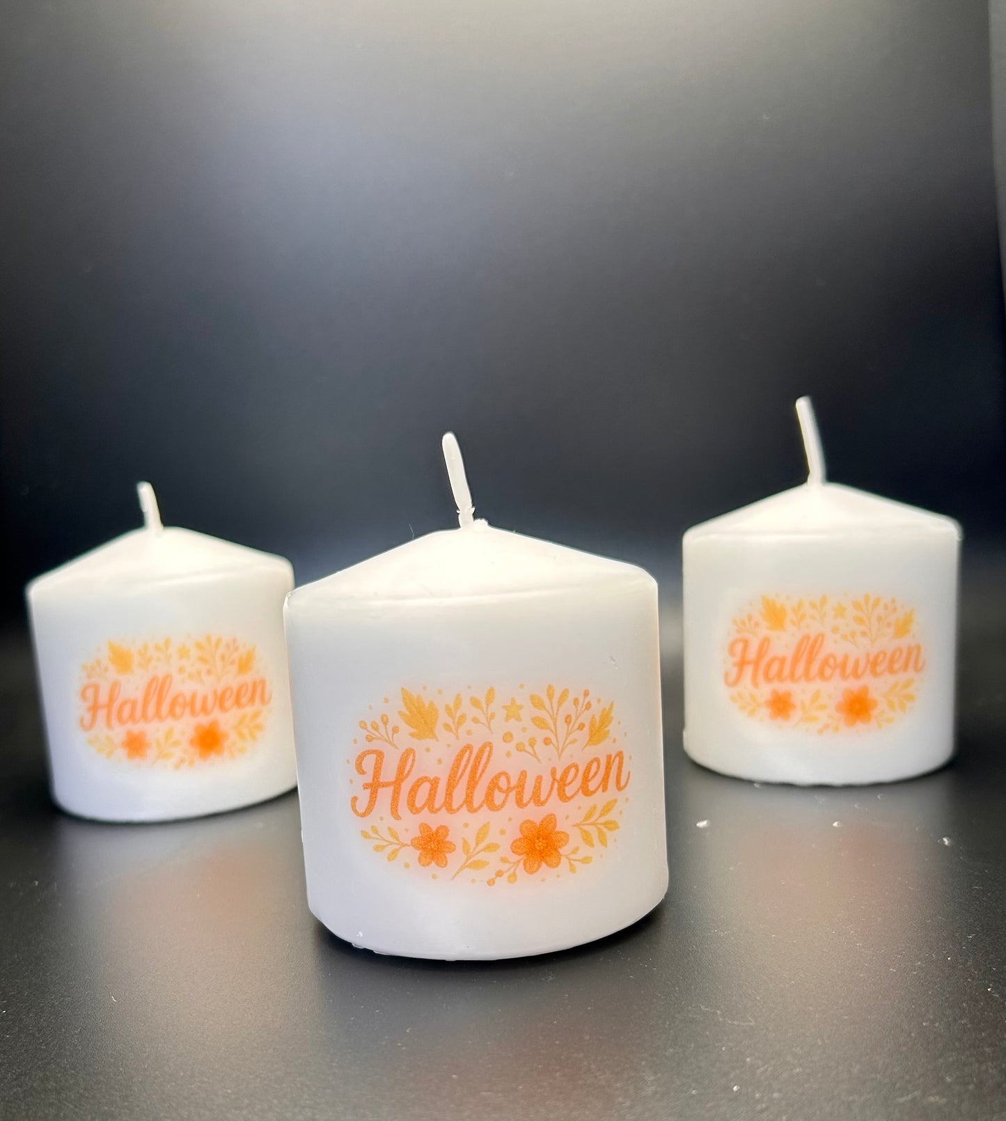 Pumpkin candle