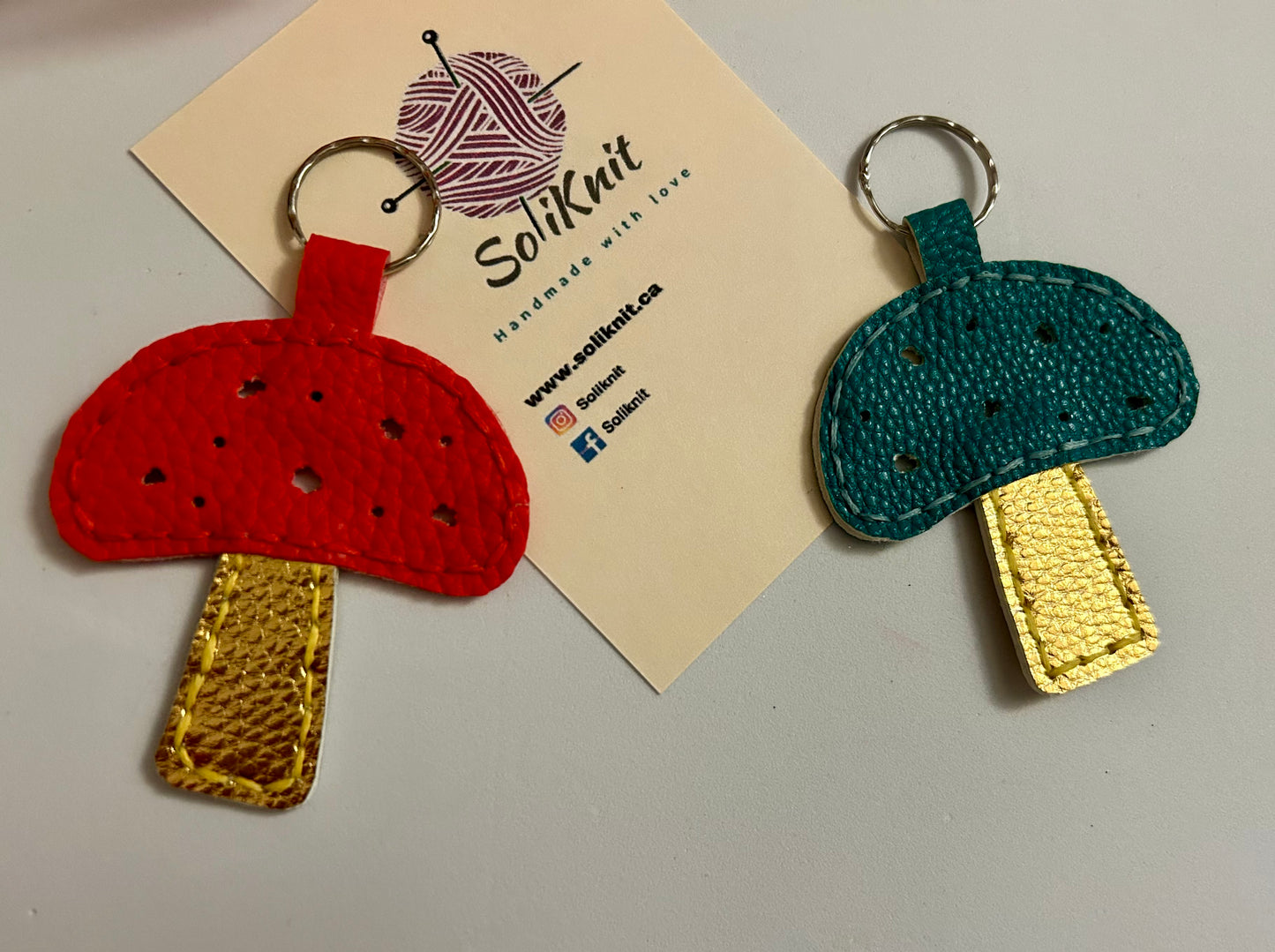 Mushroom keychain