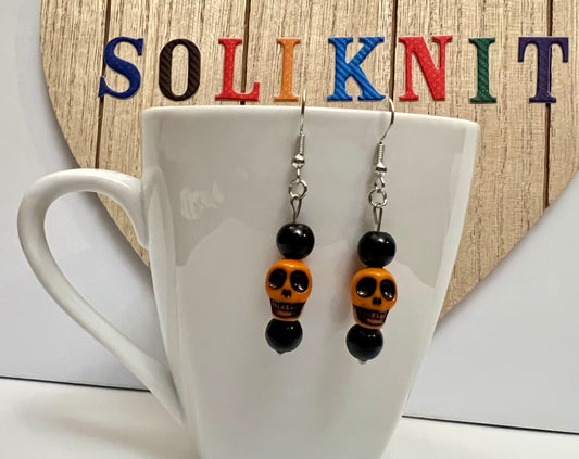 Halloween skulls earrings