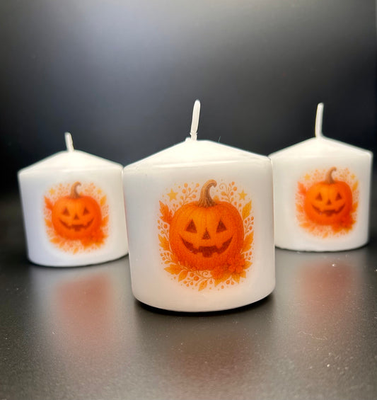 Pumpkin candle