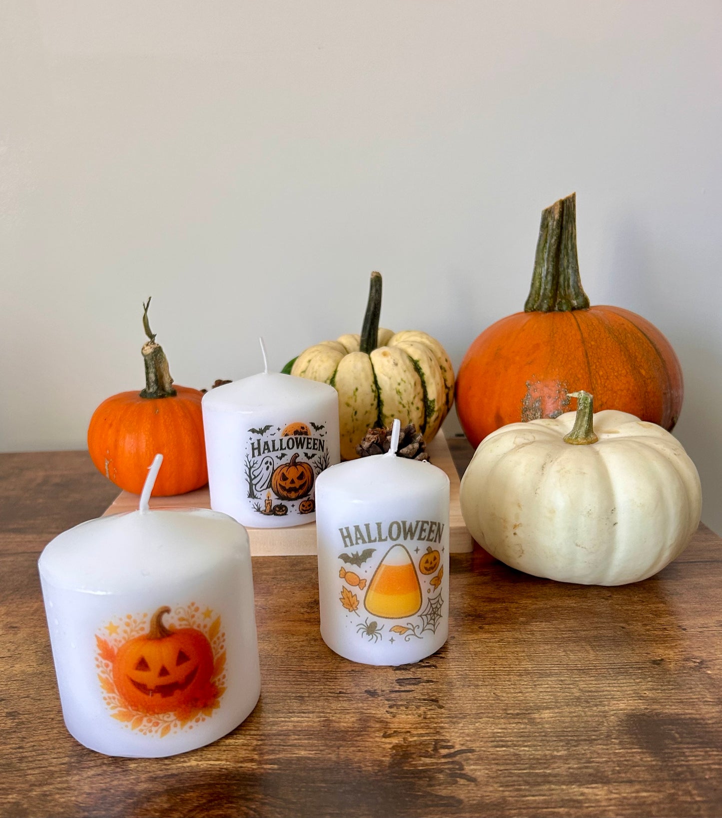 Pumpkin candle
