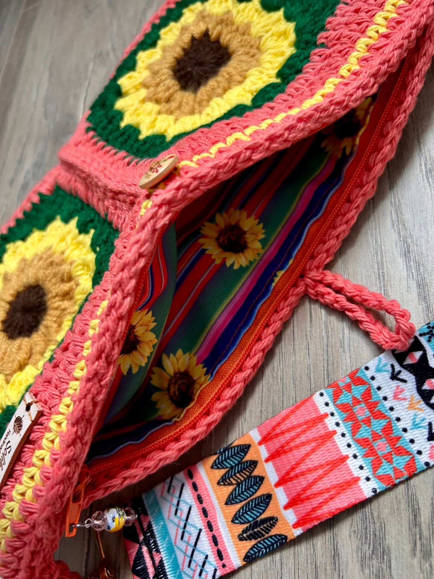SunflowerCrochet handbag