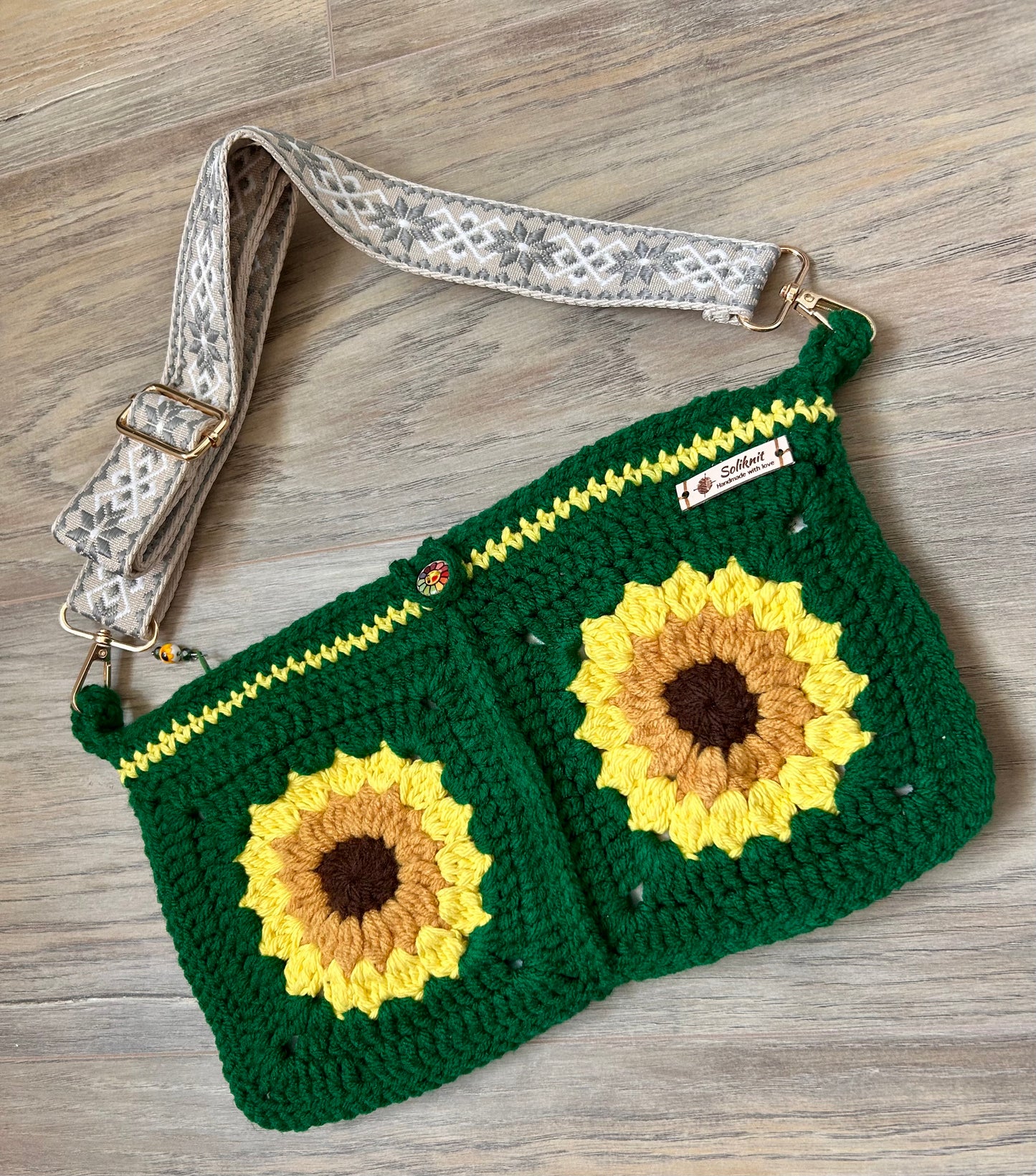 SunflowerCrochet handbag