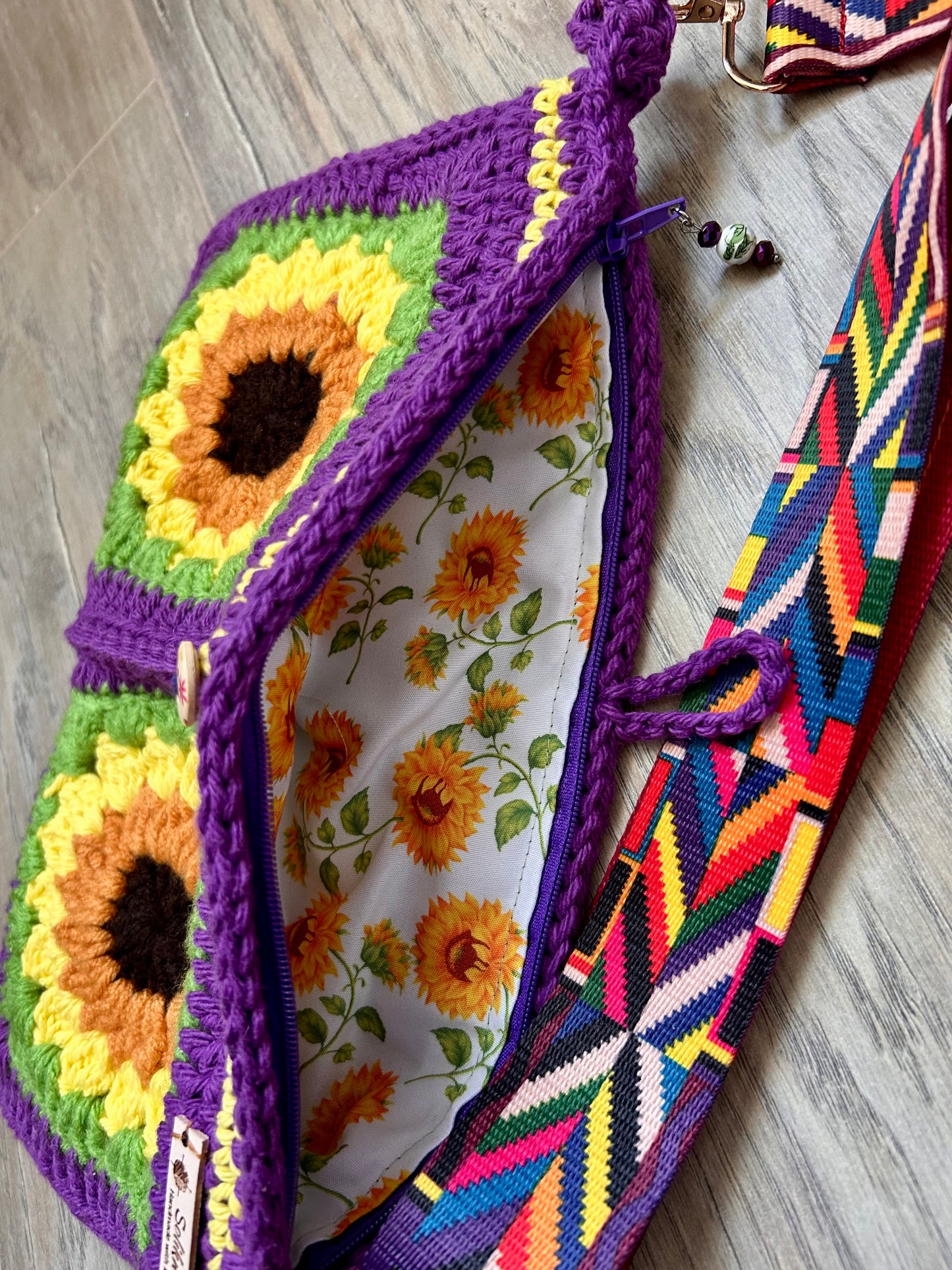 SunflowerCrochet handbag