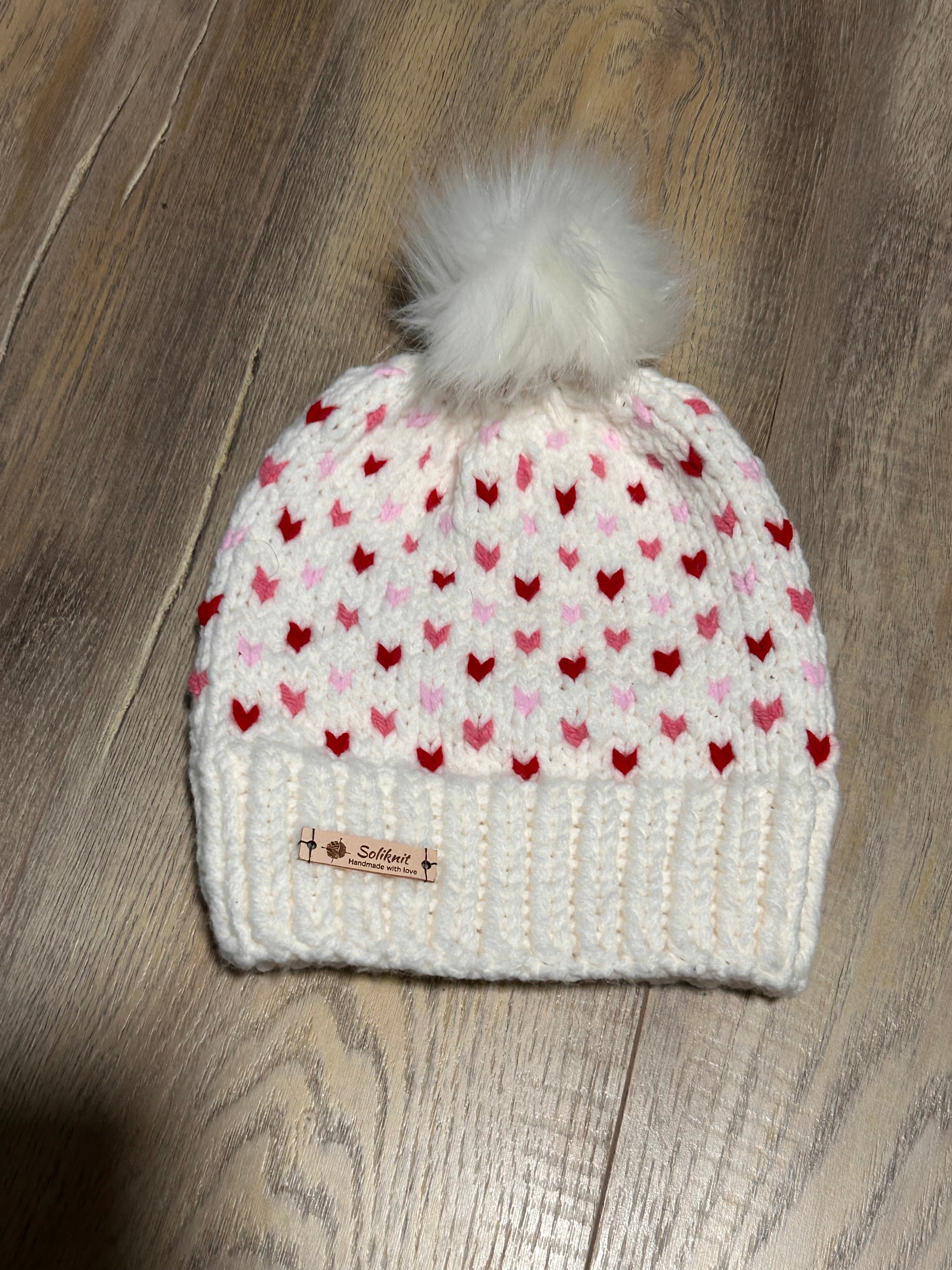 Hearts hat – SoliKnit