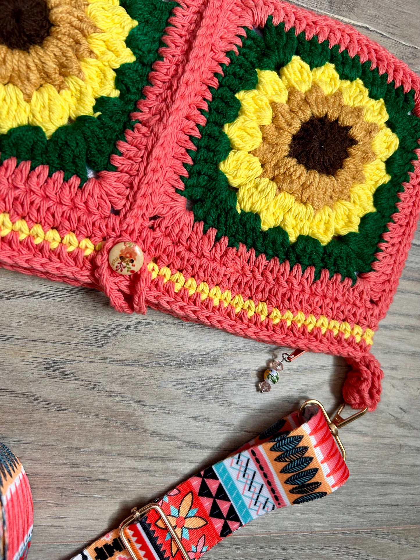 SunflowerCrochet handbag