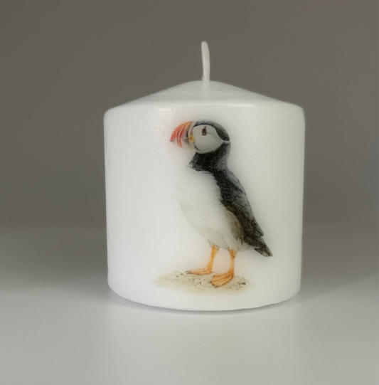 Puffin candle