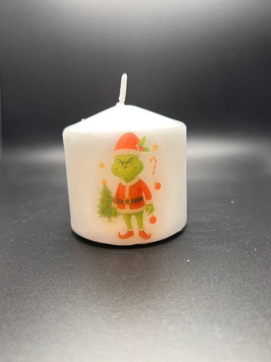 Christmas candle (Grinch)