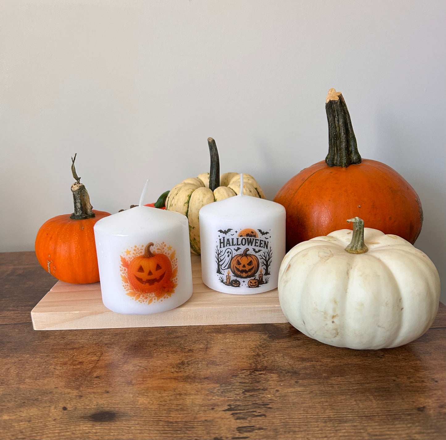 Pumpkin candle