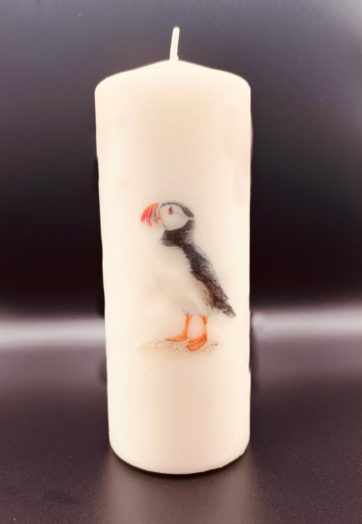 Puffin candle