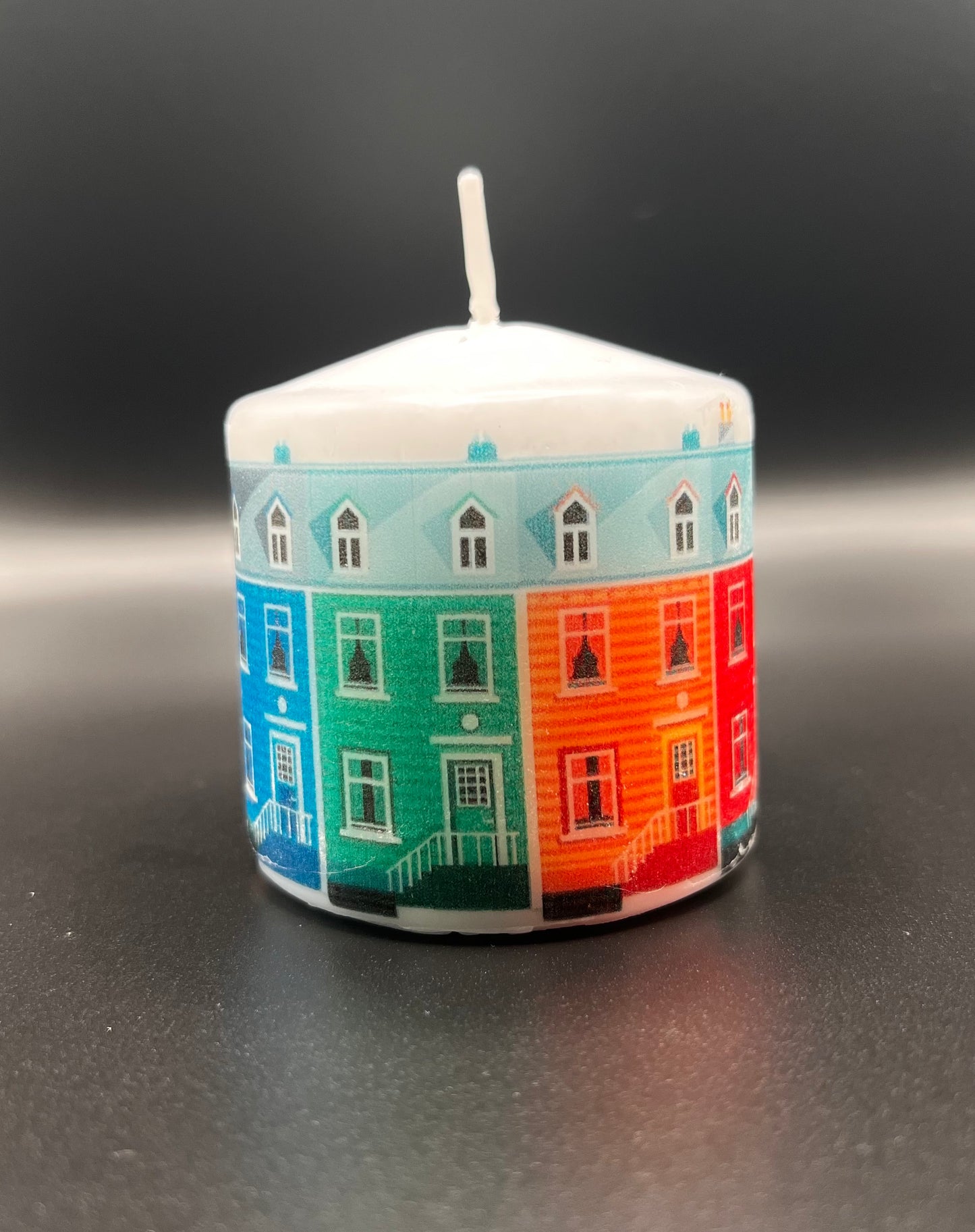 Colorful housescandle