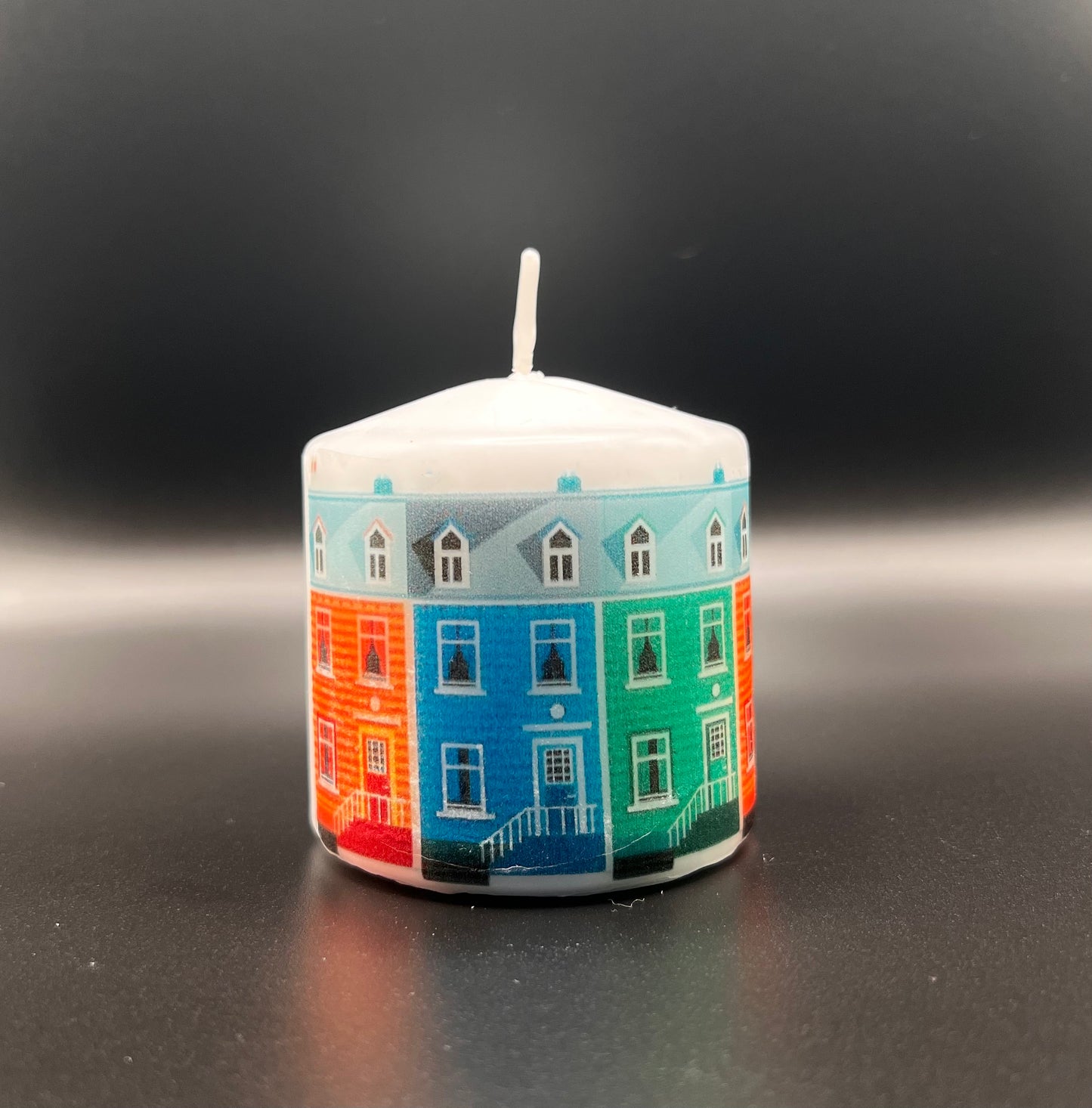 Colorful housescandle