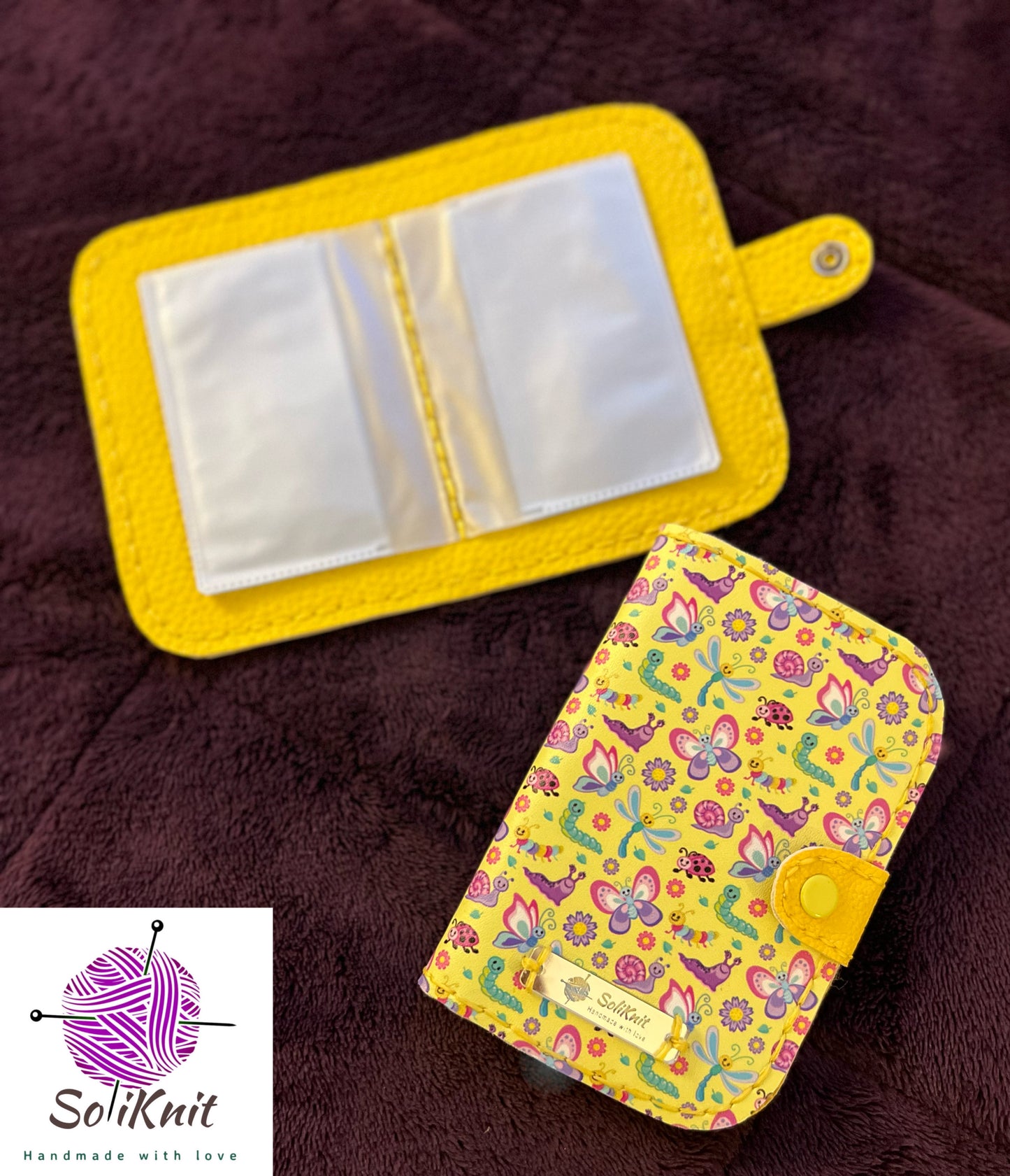 Wallet card holder ( yellow butterfly)